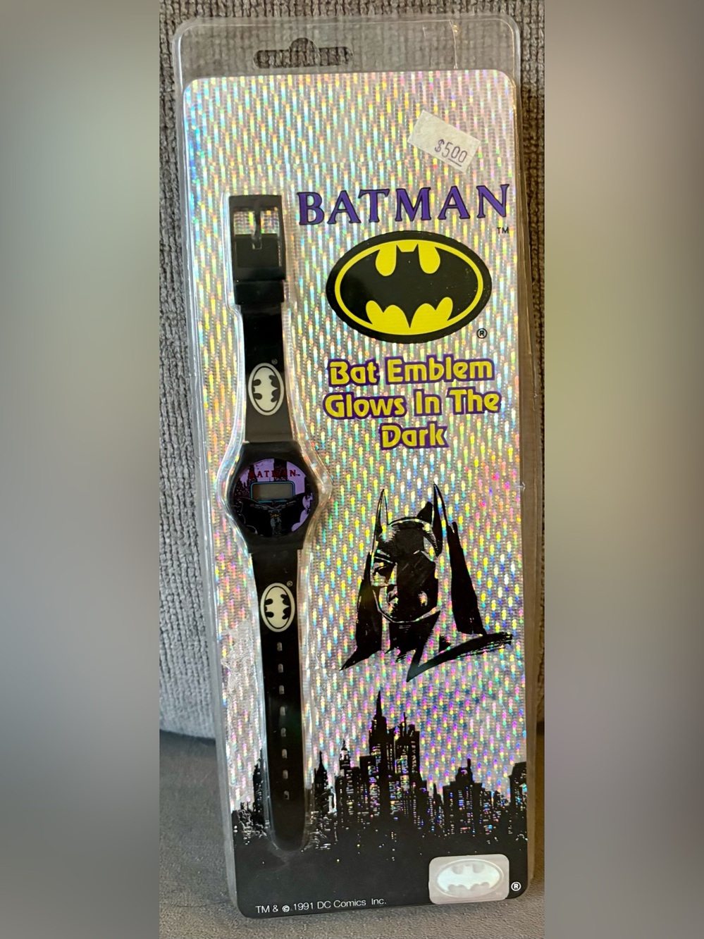 Batman Returns Watch Digital 1992 DC Comics Wrist Watch Toy VTG